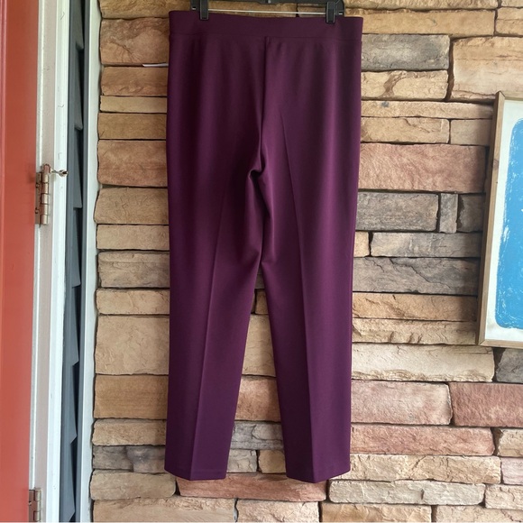 Calvin Klein maroon red stretch dress Pants NWT Women Large - Picture 5 of 12